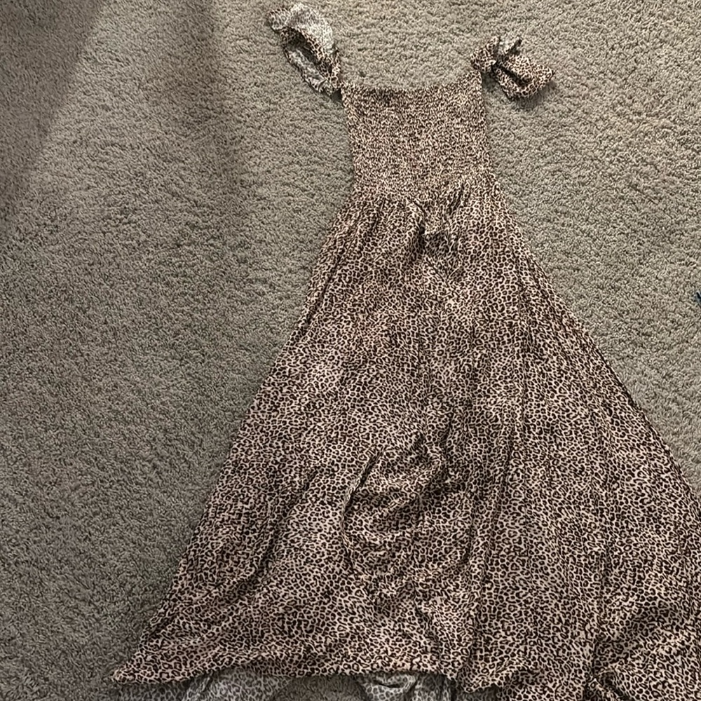 cheetah print maxi dress